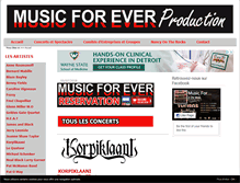 Tablet Screenshot of music-for-ever.fr